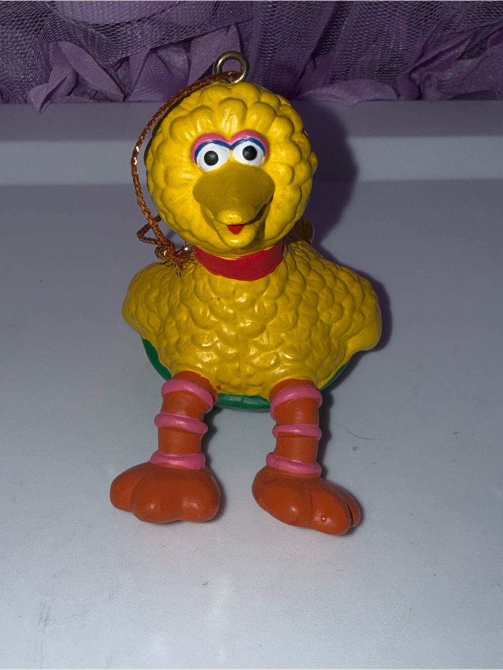 Seasame street Big Bird ornament vintage 80’s
